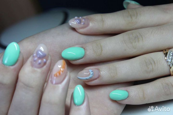 Маникюр Покрытие гель-лаком Наращивание ногтей