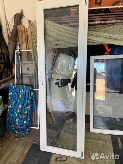 Балконный блок с дверью бу