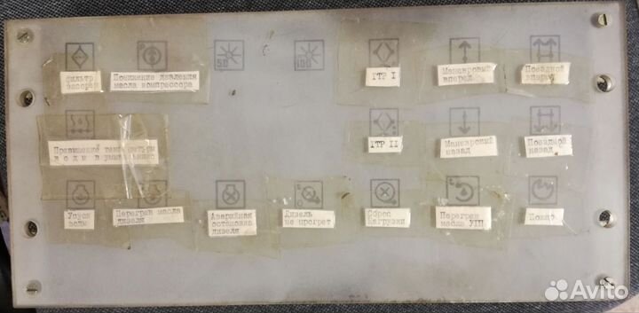 Табло световой индикации пульта управления тгм4