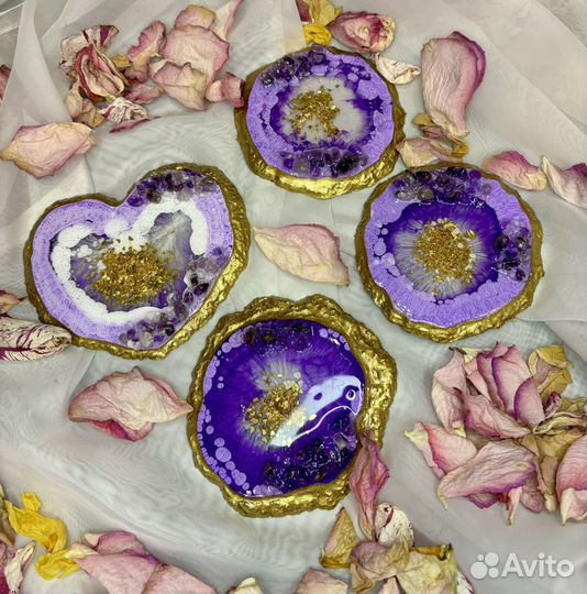 Подстаканники из эпоксидной смолы