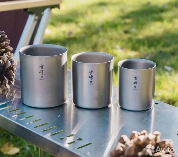 Набор титановых кружек Snow Peak Stacking Set H