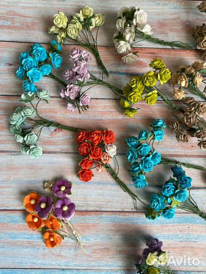 Набор бумажные цветочки Тайланд