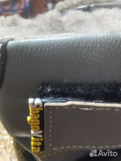 Детские зимние сапожки кожа 22 размер