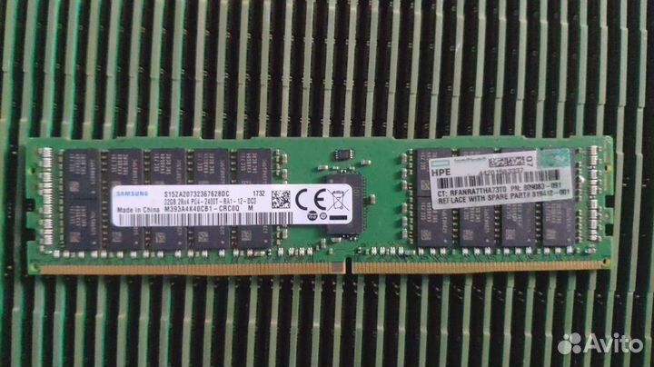 Серверная память hpe ddr4 32gb 2400 809083-091 ecc