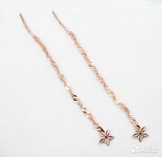 Золотые серёжки 585 пробы