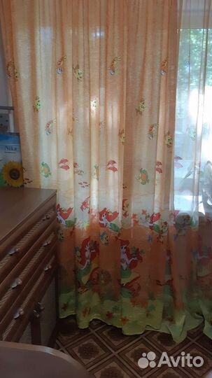 Комплект 4 шт. шторы и тюль