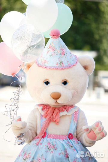 Белый медведь на праздник/Ростовые Куклы