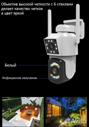 Камера видеонаблюдения уличная 2в1