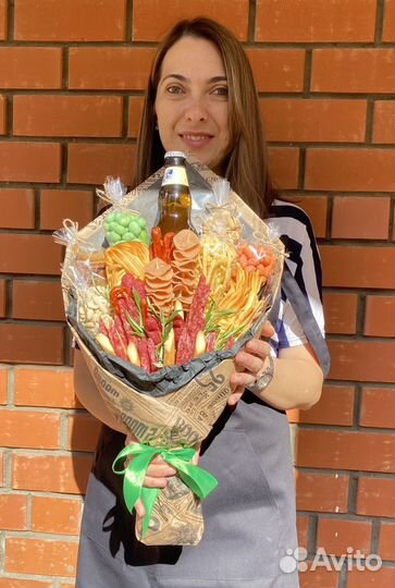 Мужские съедобные/колбасные букеты 23 февраля