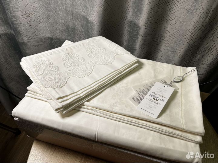 Maison D'or постельное бельё Евро Кремовый