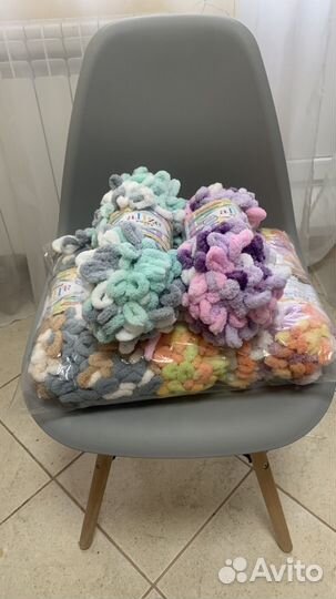 Пряжа пуффи колор puffy color