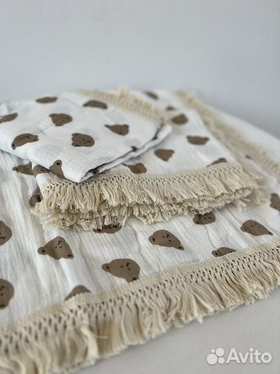 Плед покрывало муслин