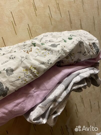 Простынь на резинке детская 120*60