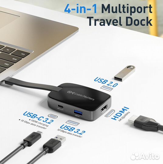 Адаптер 4in1 Cable Matters (Эксклюзив с Amazon)