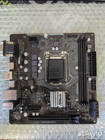 Материнская плата ASRock h470m hvs 1200
