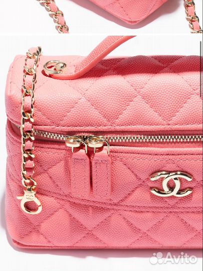 Розовая сумка Long vanity chanel cruise 24/25