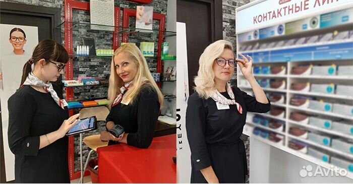 Продавец консультант в салон оптики
