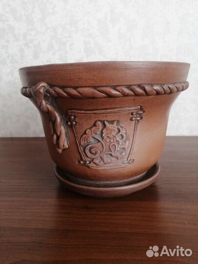 Керамический цветочный горшок