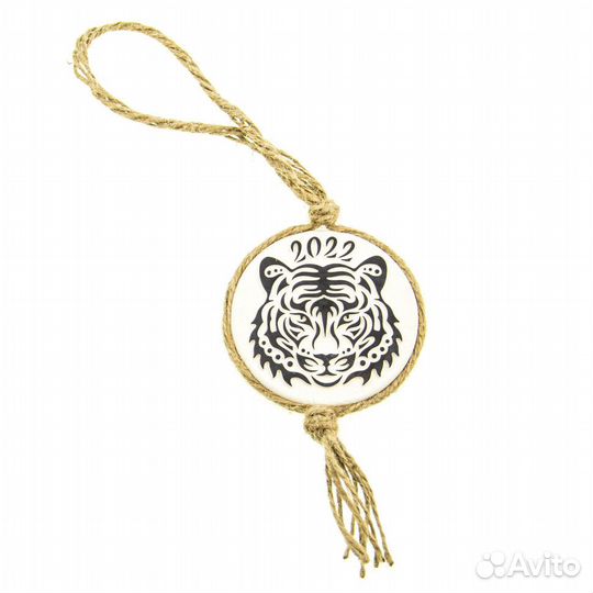 Декоративная подвеска тигр круг