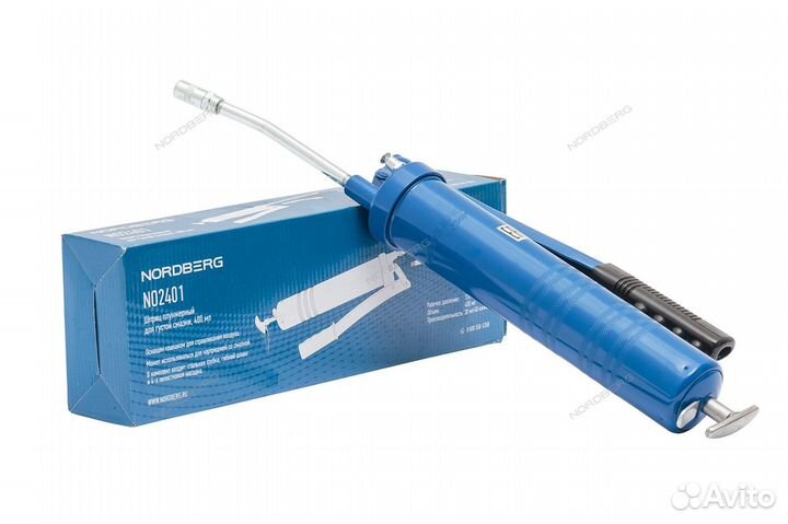 Шприц плунжерный для густой смазки, 400 мл