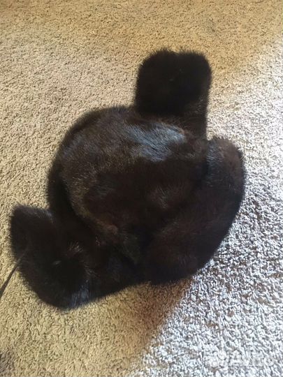 Норковая шапка мужская ушанка