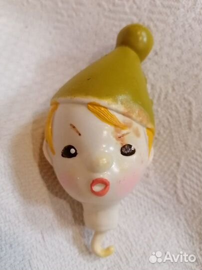 Клоун голова целлулоид