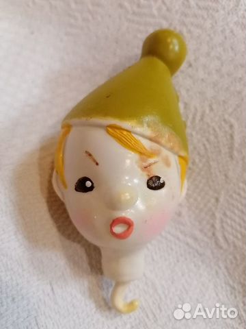 Клоун голова целлулоид