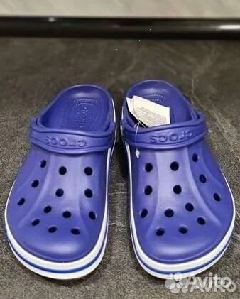 Детские кроксы Crocs clog k сабо синие шлепанцы