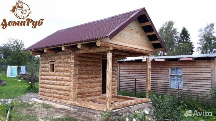 Сруб бани 3х3+2