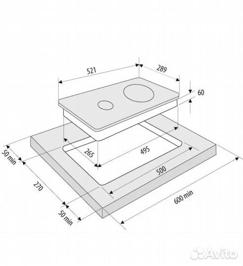 Продам новую варочную krona corto 30 BL