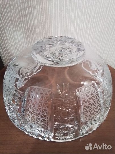 Большая хрустальная фруктовница Германия