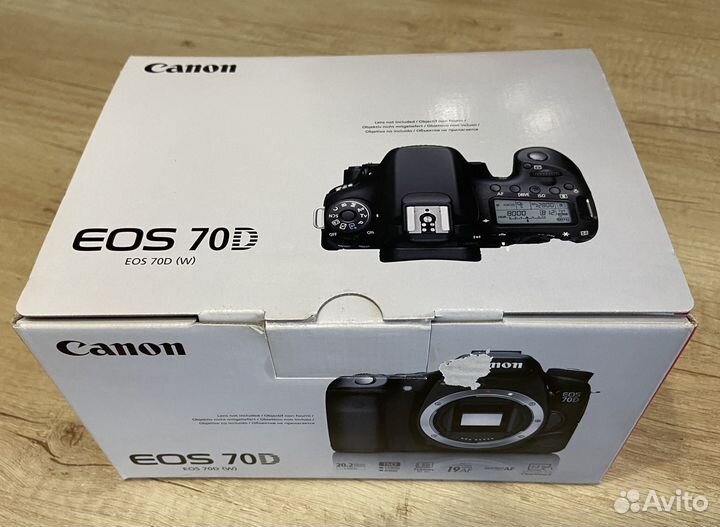 Canon eos 70d коробка