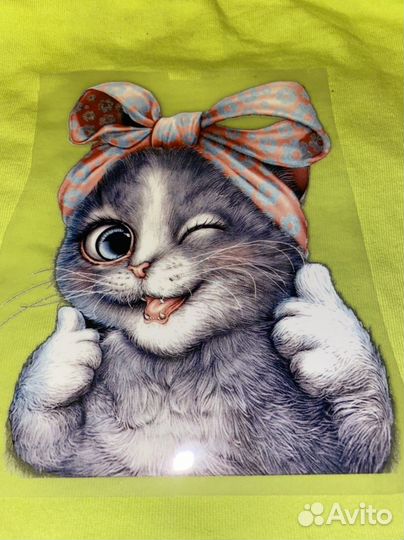 Термотрансформер наклейка для одежды