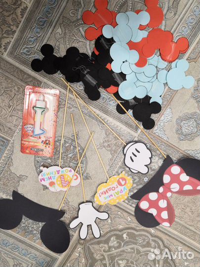 Футболка, декор для дня рождения Микки Маус