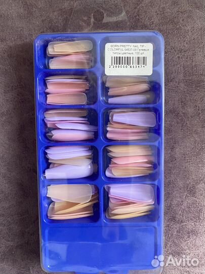 Цветные гелевые типсы