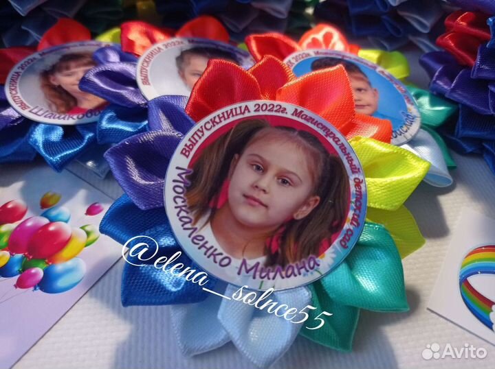 Значок медаль выпускника / нагрудные значки с фото