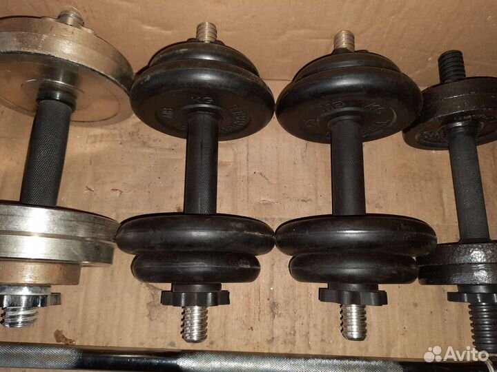 Гантели, грифы, блины, гири, штанги