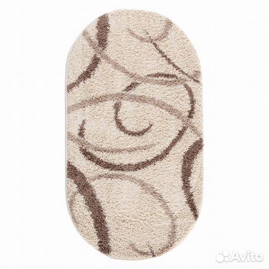 Ковер Шегги овальный 100х200 см, полипропилен 100