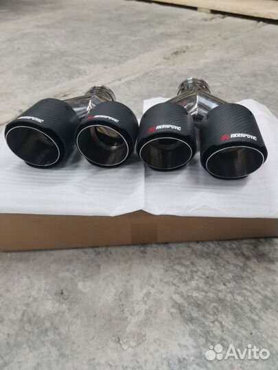 Насадки глушителя Акрапович, Akrapovic, двойные