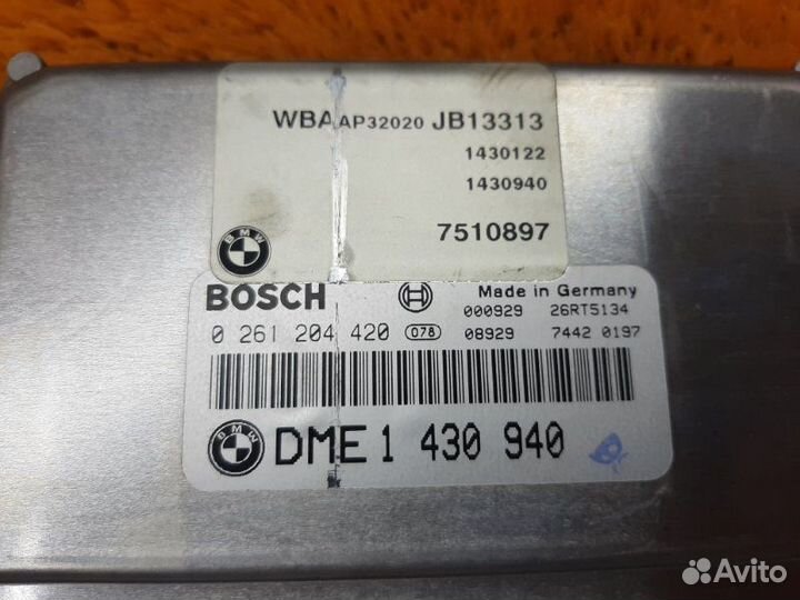 Блок управления двс Bmw 3-Series E46 M43B19