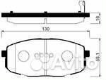 Колодки тормозные hyundai i30 07/KIA ceed