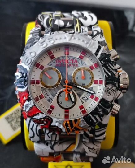 Invicta White Chaos Graffiti Редкие Яркие 50мм