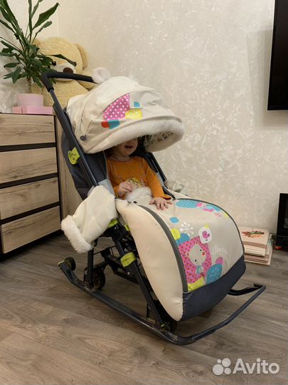 Санки коляска nika