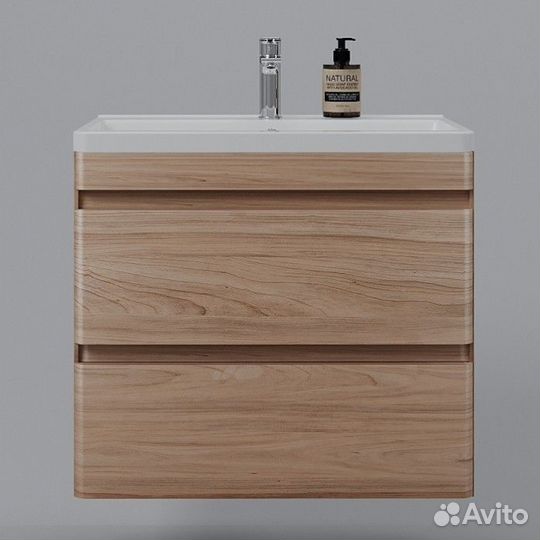 Мебель для ванной Style Line Атлантика 70 подвесная ясень перламутр