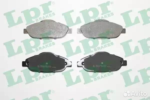 Колодки тормозные peugeot 308 07/3008 09- передние