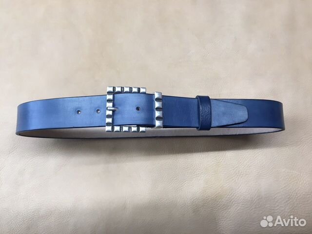 Мужской кожаный ремень ручной работы