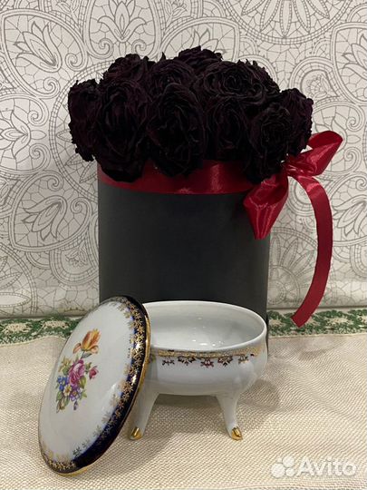 Вазочки,шкатулка,фарфор