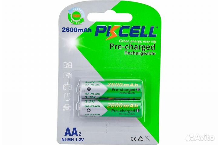 Аккумулятор AA - Pkcell 1.2V 2600mAh NI-MH RTU AA2