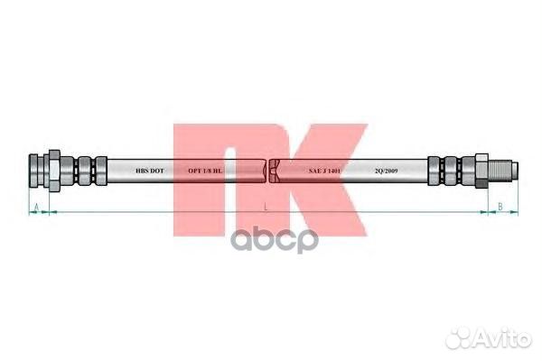 Шланг тормозной Mitsubishi Colt Galant L200
