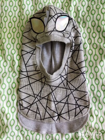 Шапка-шлем демисезонная для мальчика 4-6 лет